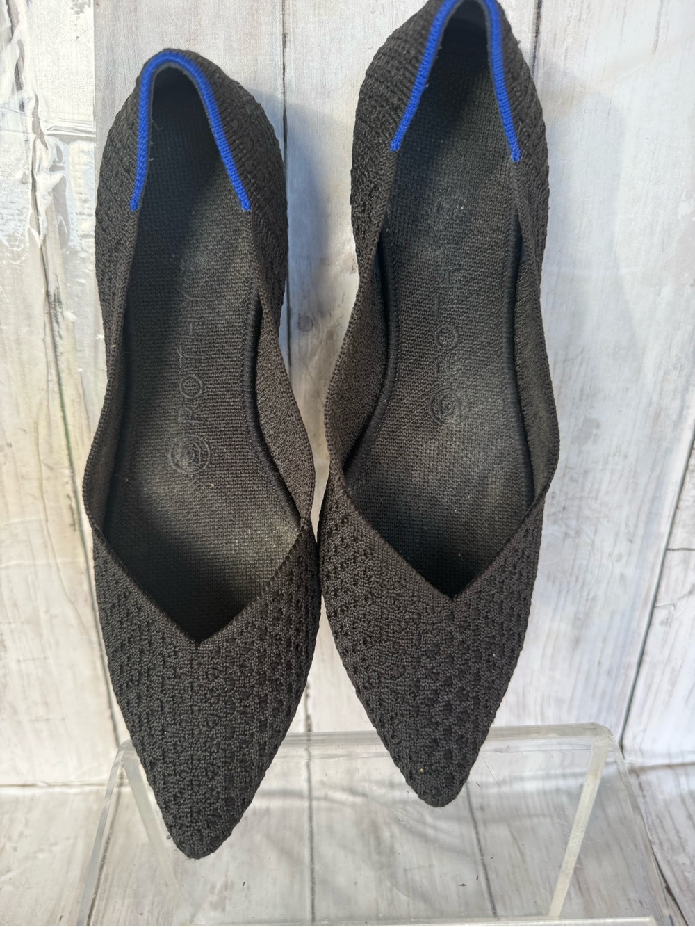 Rothy's Black Knit Women's Slip-On Flats - Picture 5 of 7